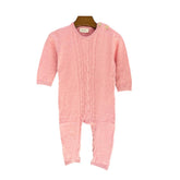 Pink Open Foot Romper